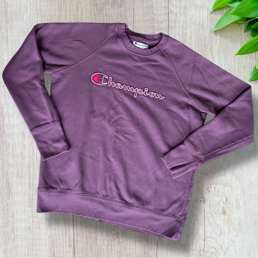 Champion Purple Crewneck Sweatshirt Size M